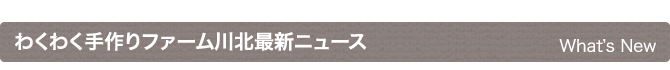 わくわく手作りファーム(新着情報)です